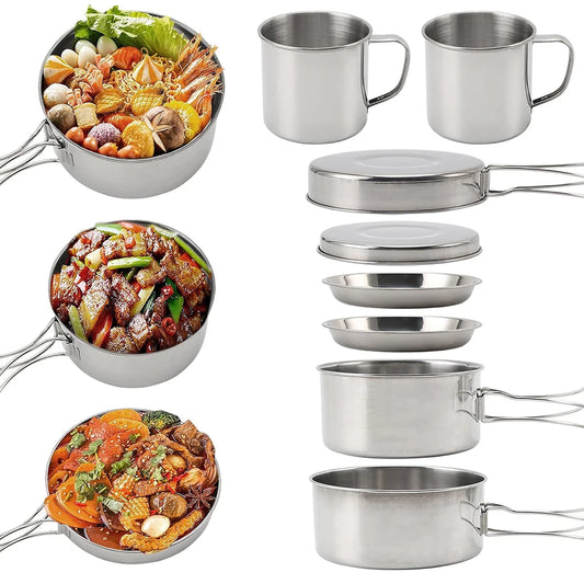 Stainless Steel 8pc Cookware Set