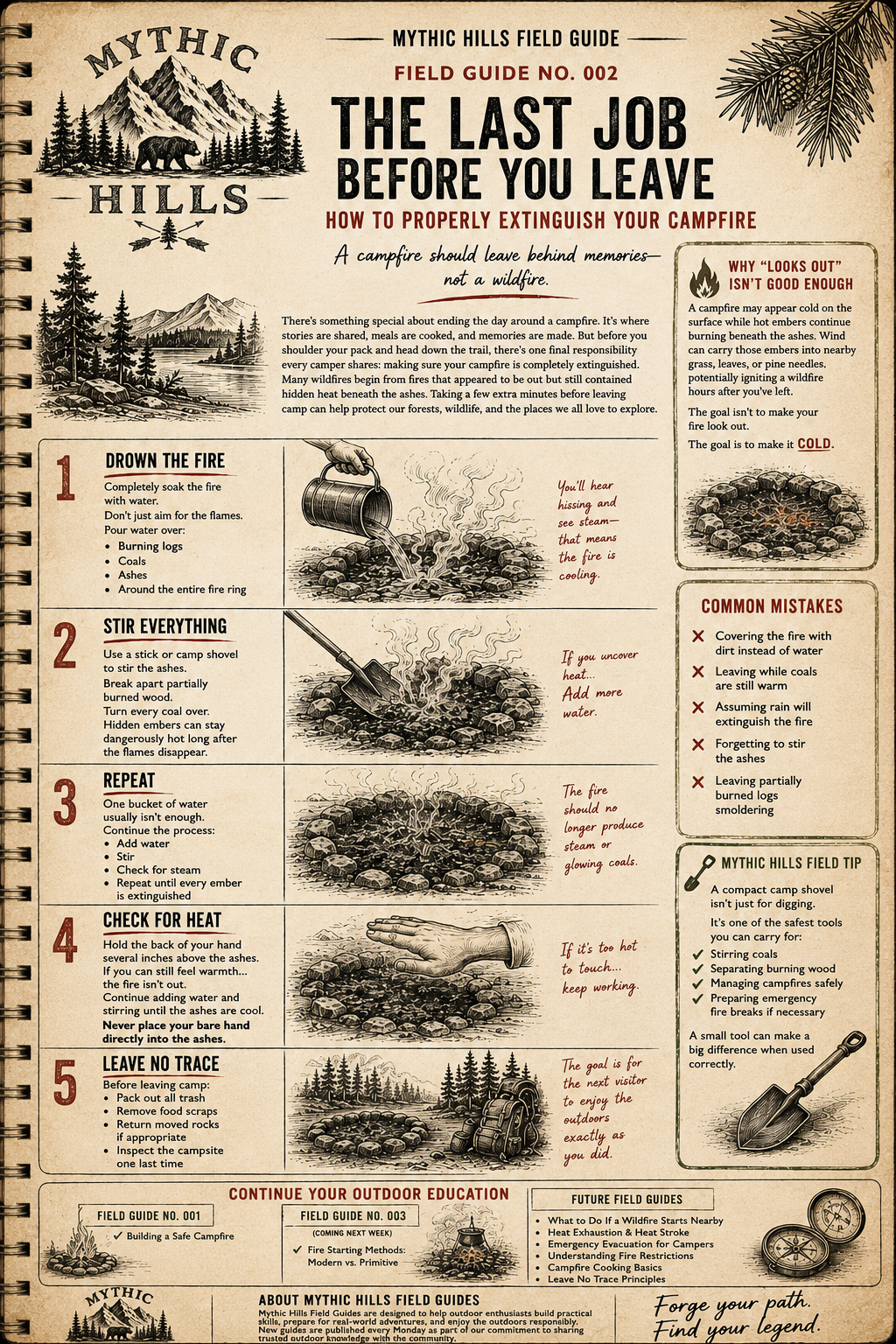 Mythic Hills Field Guide No. 002: Before you leave.