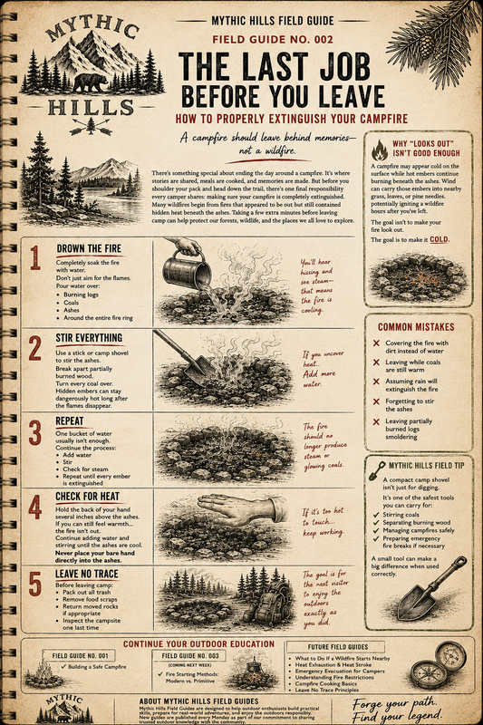 Mythic Hills Field Guide No. 002: Before you leave.