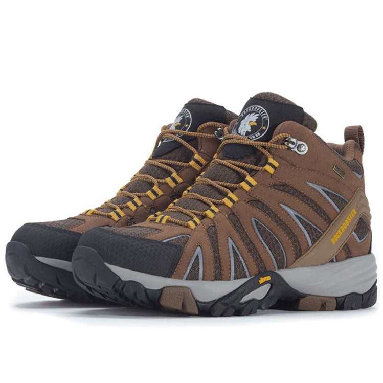 ROCKROOSTER Bedrock Brown Waterproof Hiking Boots with VIBRAM®