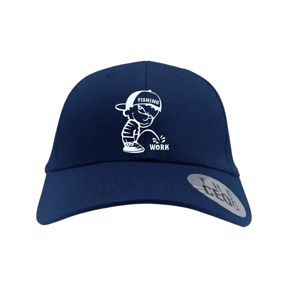 Fishing And Work Embroidered Baseball Hat