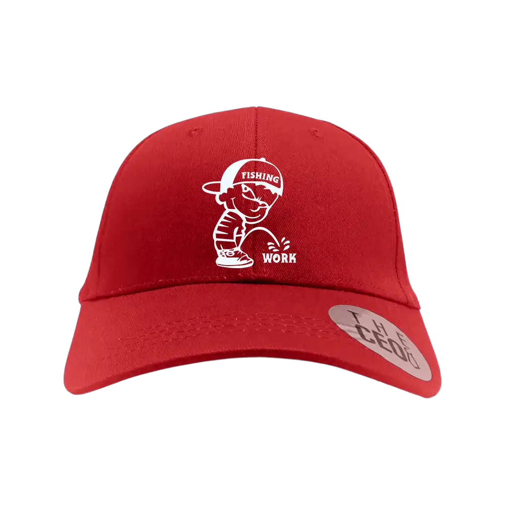 Fishing And Work Embroidered Baseball Hat