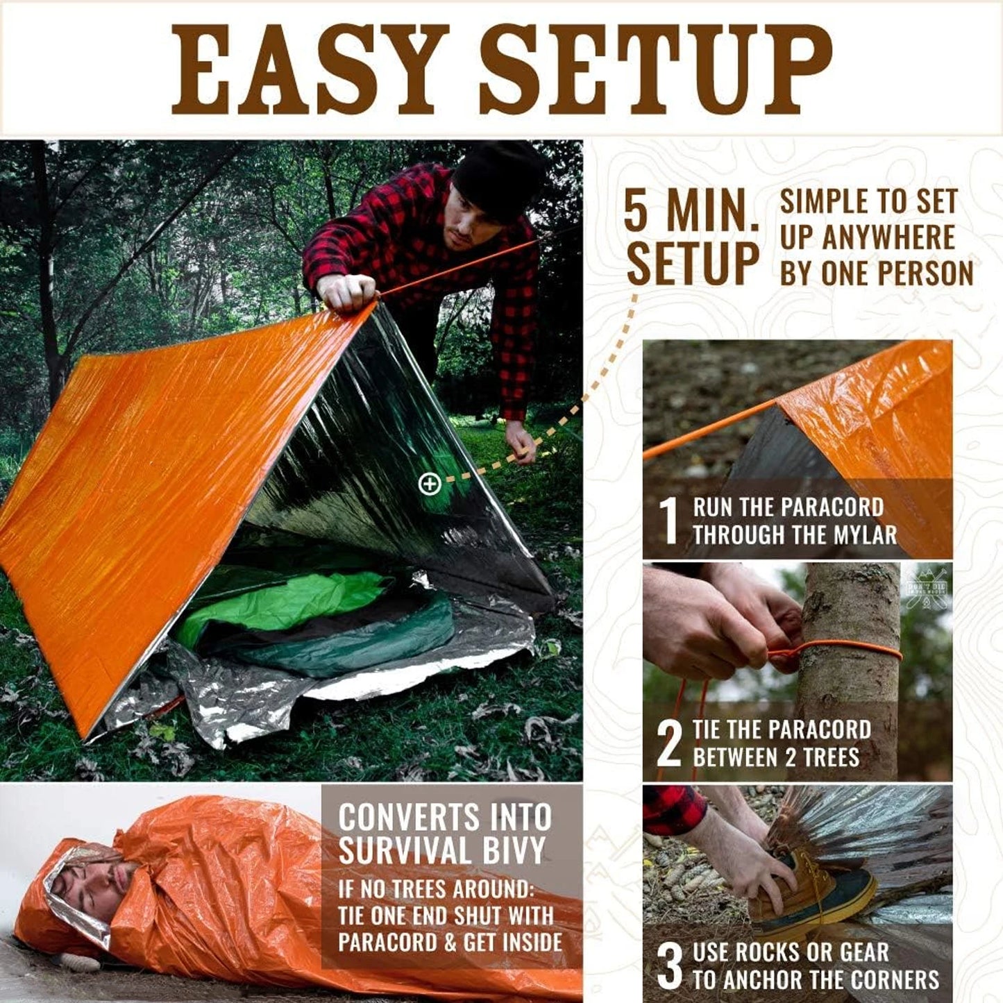 2 Person Emergency Shelter Tent