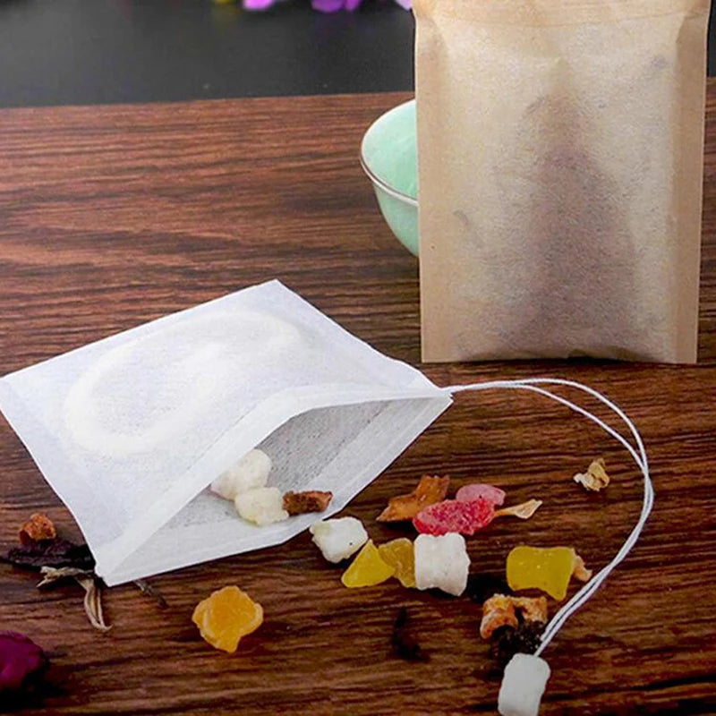 100Pcs Biodegradable Paper Tea Bags