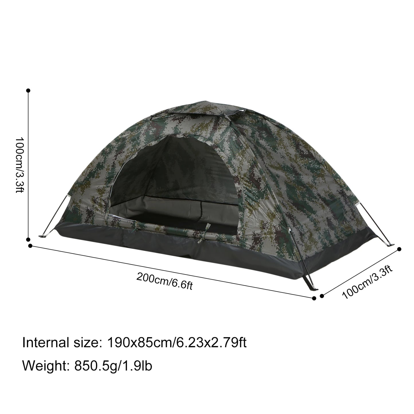 Tomshoo 1 or 2 Person Ultralight Camping Tent