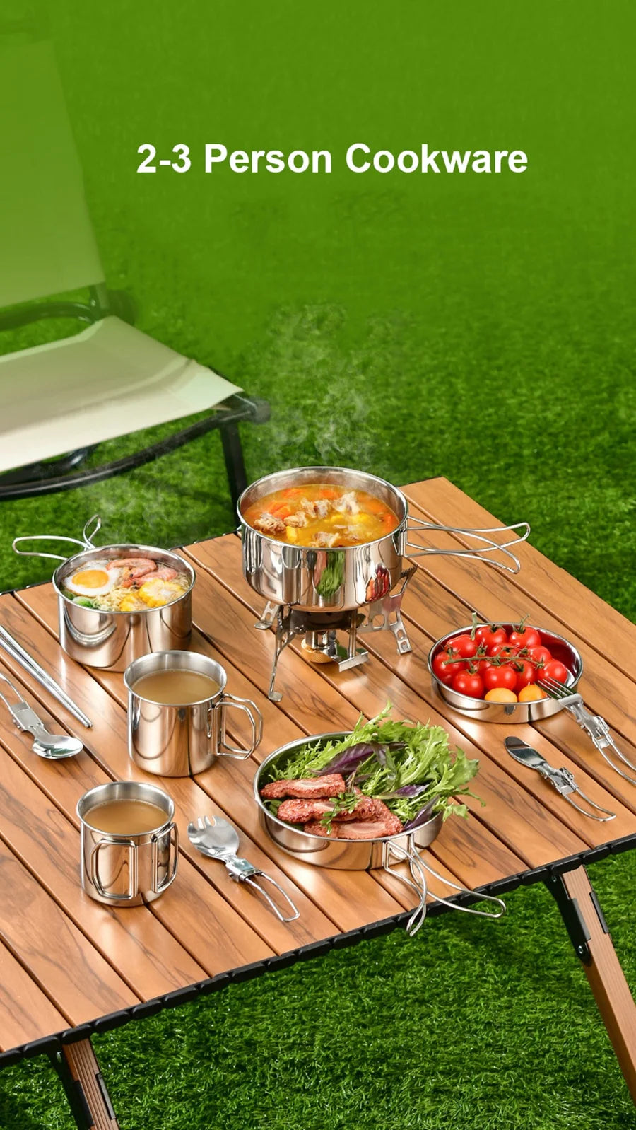 Stainless Steel 8pc Cookware Set
