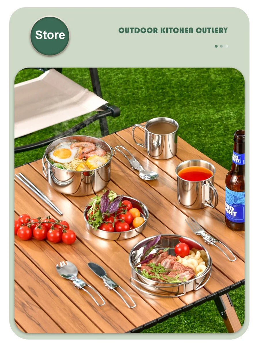 Stainless Steel 8pc Cookware Set
