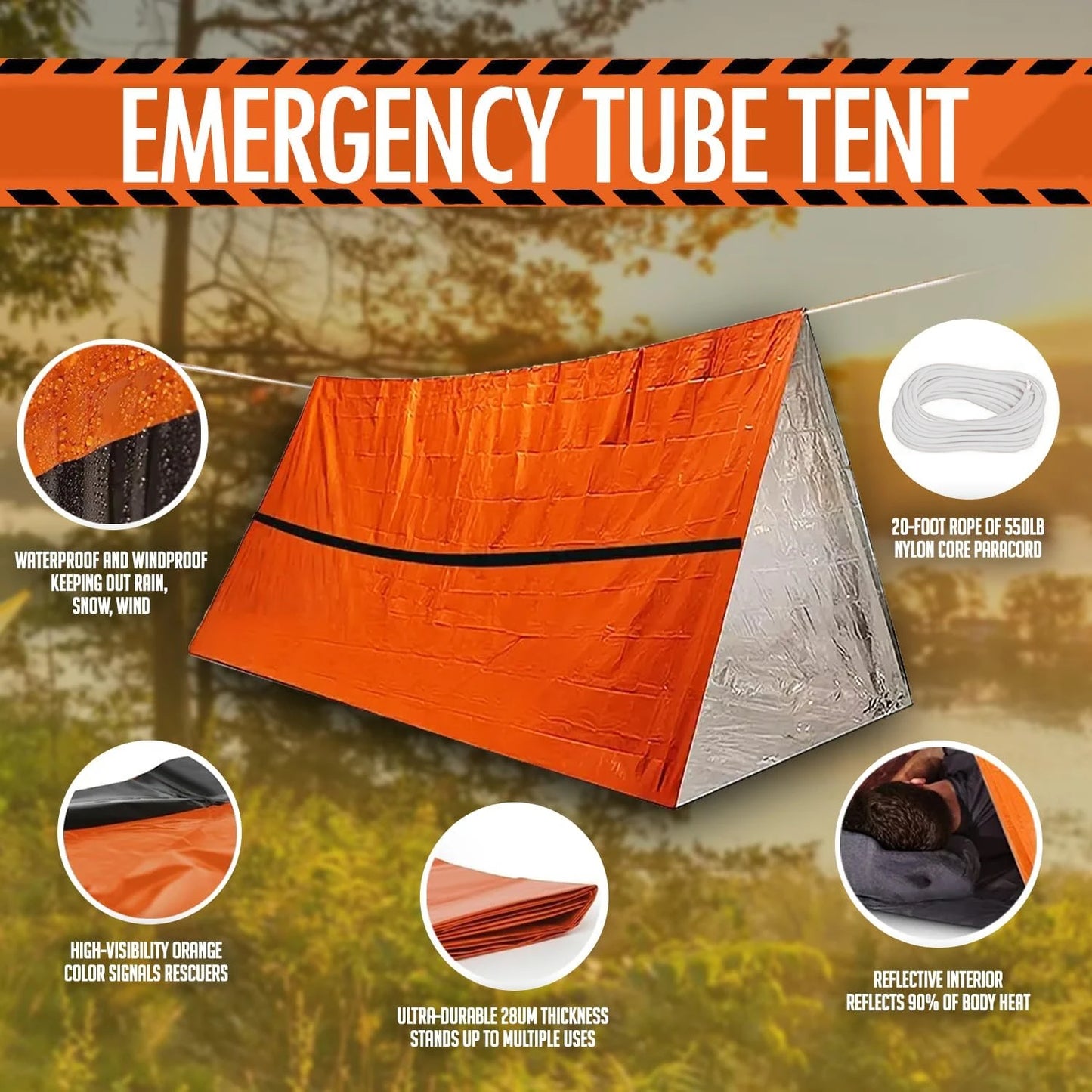2 Person Emergency Shelter Tent