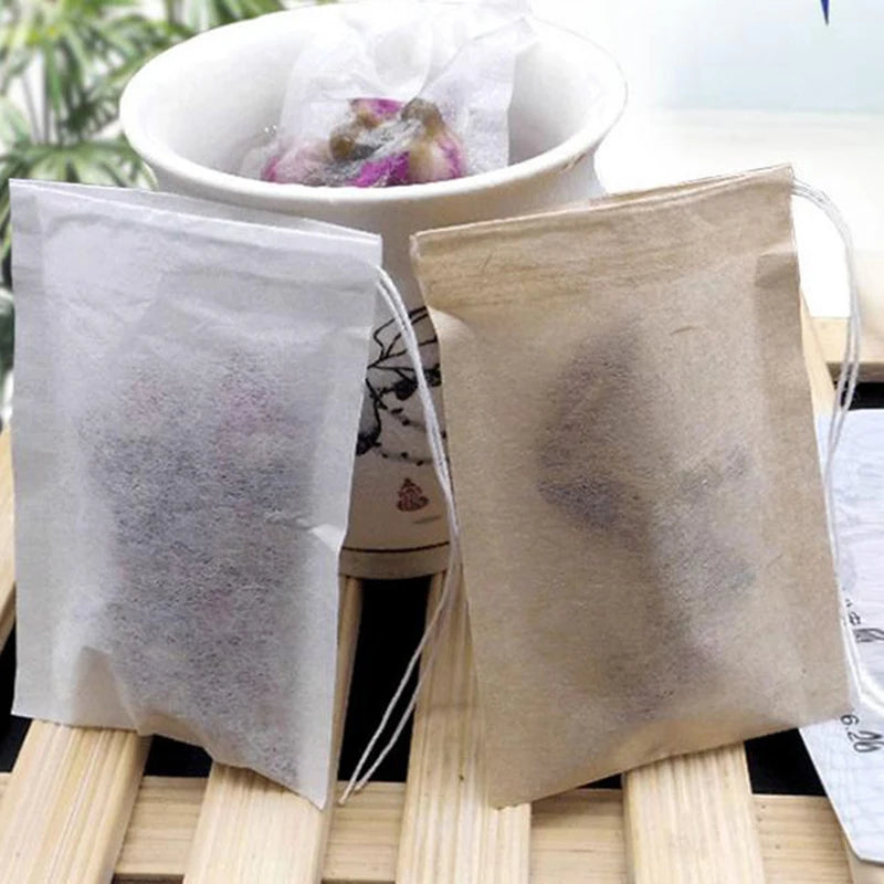 100Pcs Biodegradable Paper Tea Bags