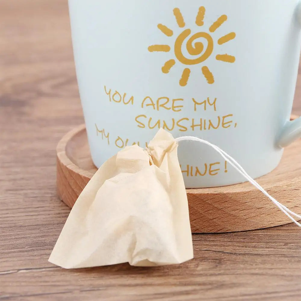 100pcs Unbleached, biodegradable tea/coffee bags