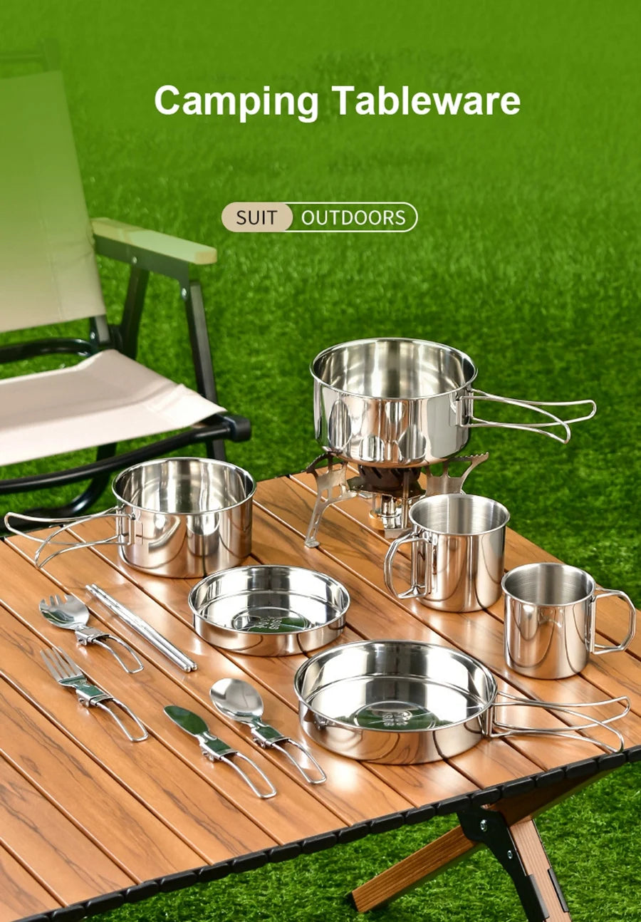 Stainless Steel 8pc Cookware Set