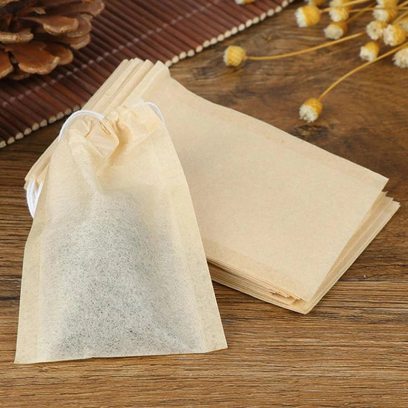 100Pcs Biodegradable Paper Tea Bags