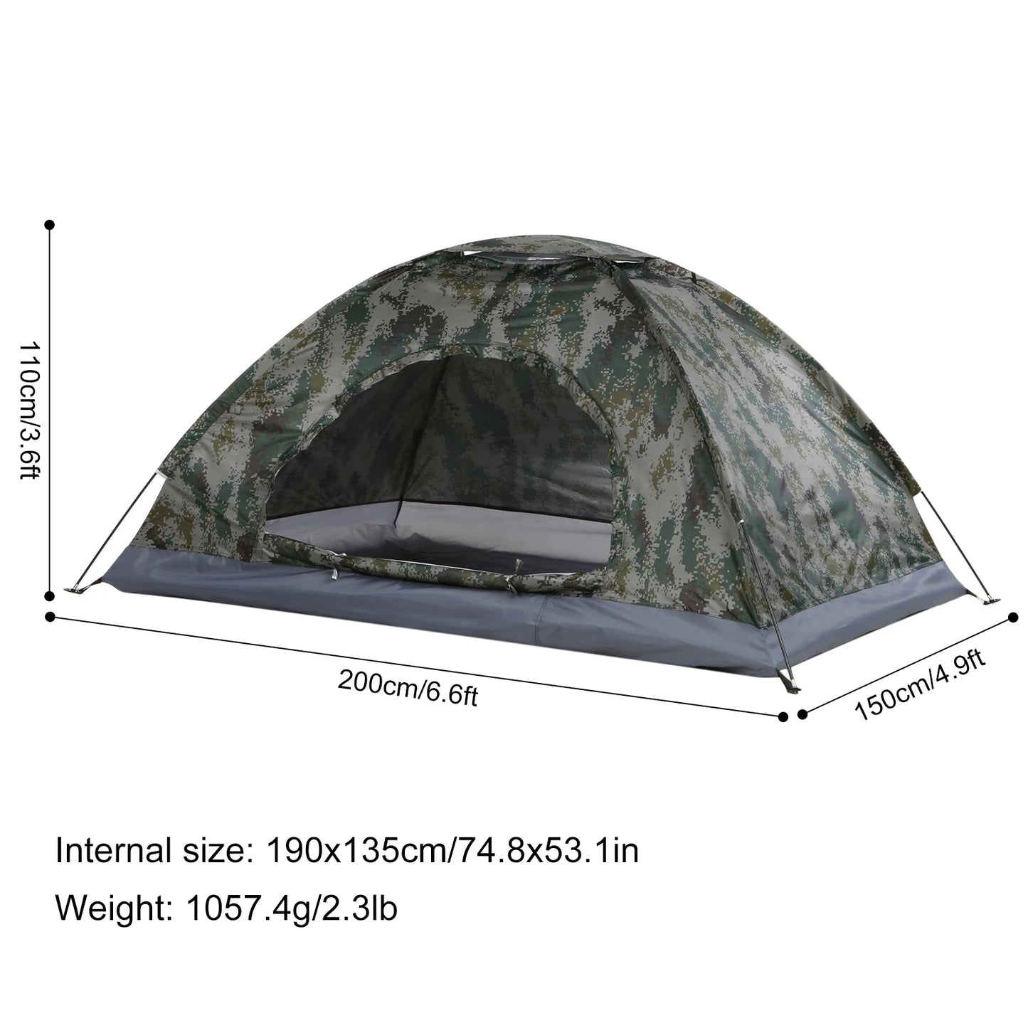 Tomshoo 1 or 2 Person Ultralight Camping Tent