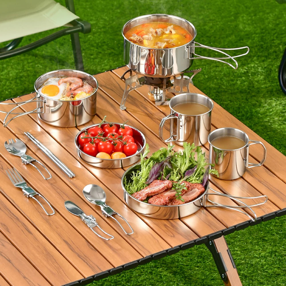 Stainless Steel 8pc Cookware Set