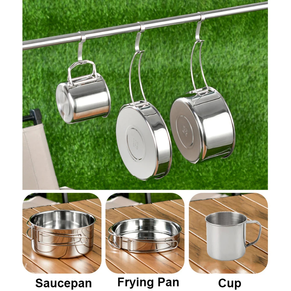 Stainless Steel 8pc Cookware Set