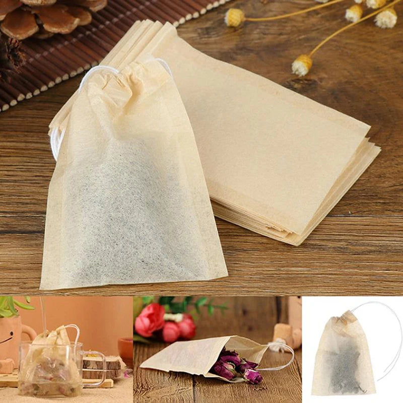 100Pcs Biodegradable Paper Tea Bags