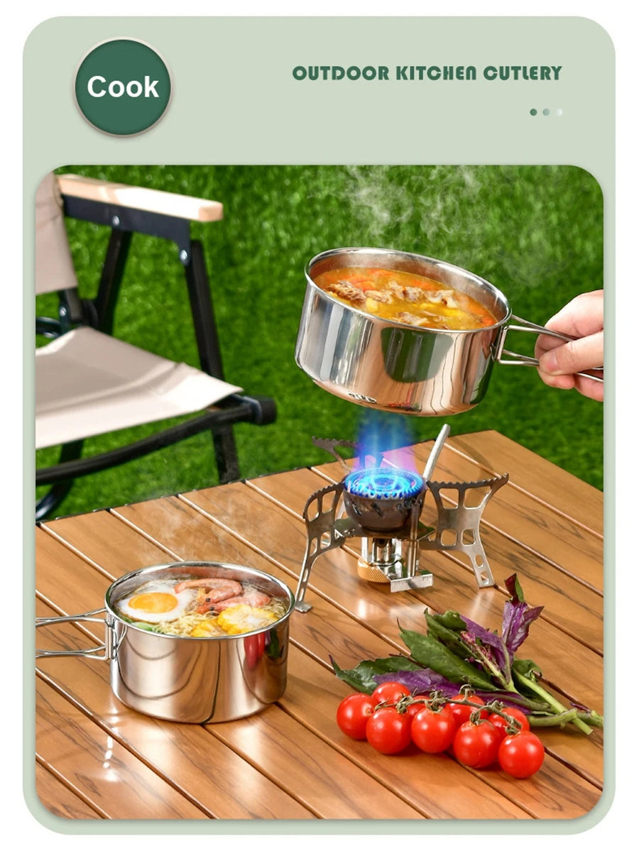 Stainless Steel 8pc Cookware Set