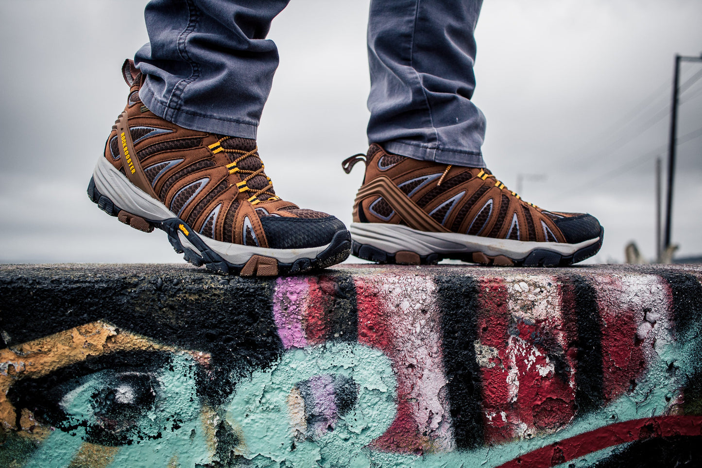 ROCKROOSTER Bedrock Brown Waterproof Hiking Boots with VIBRAM®